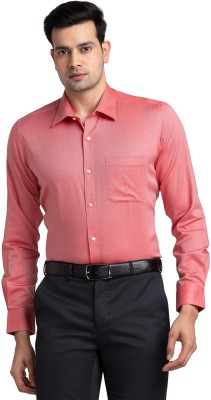 Raymond Men Self Design Formal Red Shirt