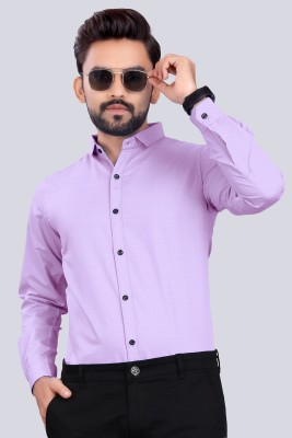 SK CASUALS Men Solid Formal Purple Shirt