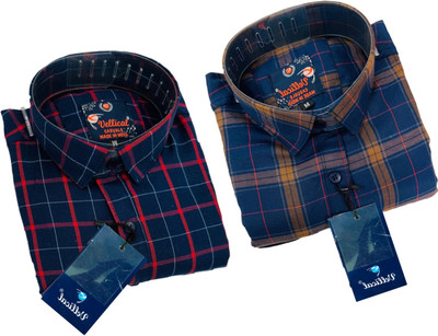 77% OFF on Vellical Men Checkered Casual Multicolor Shirt(Pack of 2) 77% OFF on Vellical Men Checkered Casual Multicolor Shirt(Pack of 2)