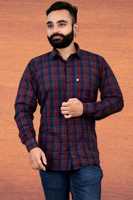 VK WINTER WEAR Men Checkered Casual Multicolor Shirt