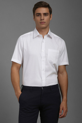 LOUIS PHILIPPE Men Solid Formal White Shirt