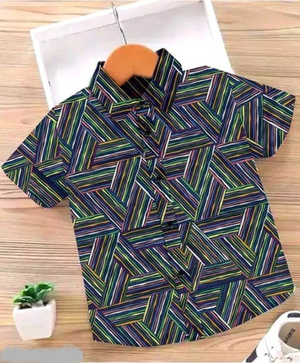 Zedwhy Boys Printed Casual Multicolor Shirt