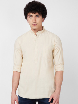 Spykar Men Solid Casual White Shirt