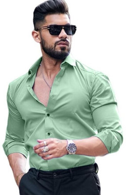 SHREEJI ENTERPRISE Men Solid Casual Green Shirt
