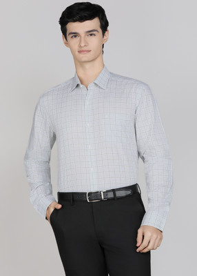 ARROW Men Checkered Formal Green Shirt