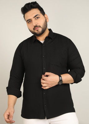 Sztori Men Solid Casual Black Shirt