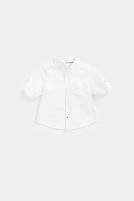 Mothercare Baby Boys Solid Casual White Shirt