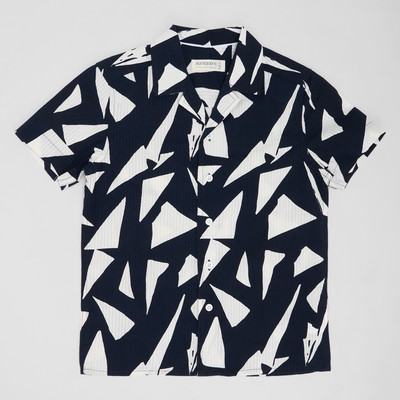 Pantaloons Junior Boys Printed Casual Blue Shirt