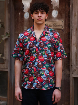 PRIMEVISTA Men Printed Casual Multicolor Shirt