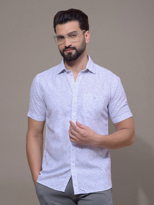 CRIMSOUNE CLUB Men Printed Casual Purple Shirt
