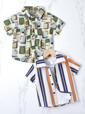 Sparrow ENTERPRISE Boys Striped Casual Multicolor Shirt
