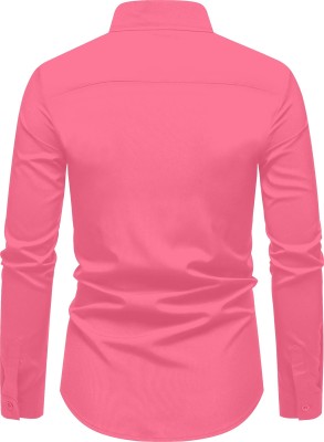 Paul Henry Men Solid Casual Pink Shirt