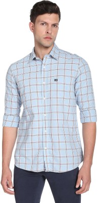 Arrow Sport Men Checkered Casual White Shirt