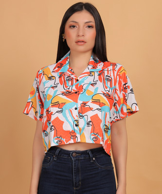 STOVESSY Women Printed Casual Multicolor Shirt