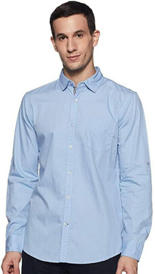 isuelfeb Men Solid Casual Maroon Shirt