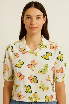 GLENZI Women Printed Casual Multicolor Shirt