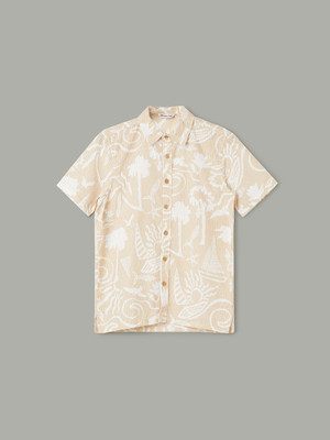Fame Forever by Lifestyle Boys Printed Casual Beige Shirt