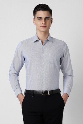 VAN HEUSEN Men Printed Formal Grey Shirt