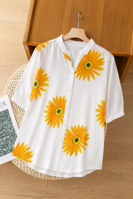 HAADIVASTRA Women Embroidered Casual White Shirt