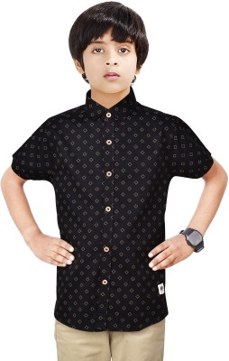 MADE IN THE SHADE Boys Solid Casual Black Shirt