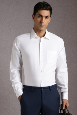 LOUIS PHILIPPE Men Solid Formal White Shirt