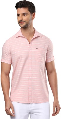 Klub Fox Men Striped Casual Red Shirt