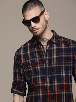 Roadster Men Checkered Casual Multicolor Shirt