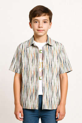 CAVIO Boys Printed Casual Multicolor Shirt