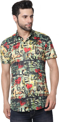 Qugue Men Printed Casual Multicolor Shirt