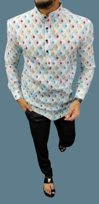isuelfeb Men Solid Casual Beige Shirt