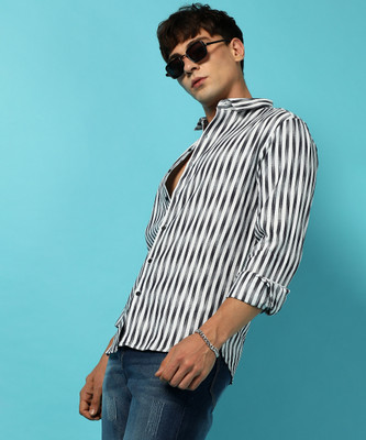 CAMPUS SUTRA Men Striped Casual Multicolor Shirt