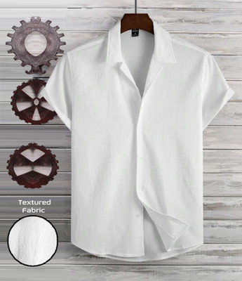 Devam Creation Men Solid Formal Maroon Shirt