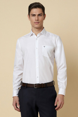 Allen Solly Men Solid Formal White Shirt