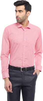 V-MART Men Checkered Formal Red Shirt