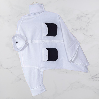 Tartatl Fashion Men Solid Casual White Shirt