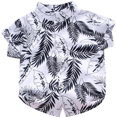 SOVIRA Boys Printed Casual White Shirt