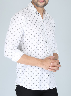 FUBAR Men Solid Casual White Shirt