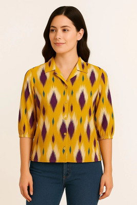 GLENZI Women Printed Casual Multicolor Shirt