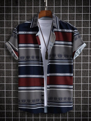 Prinza Men Printed Casual Multicolor Shirt
