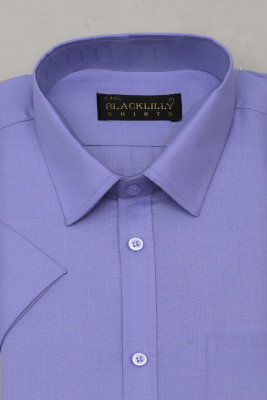 BlackLilly Men Solid Formal Blue Shirt