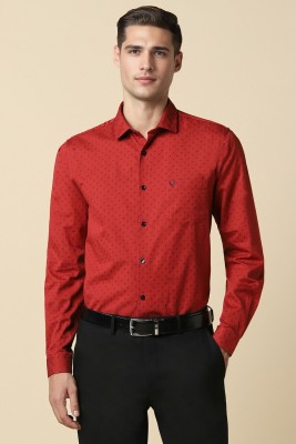 Allen Solly Men Printed Formal Black, Red Shirt