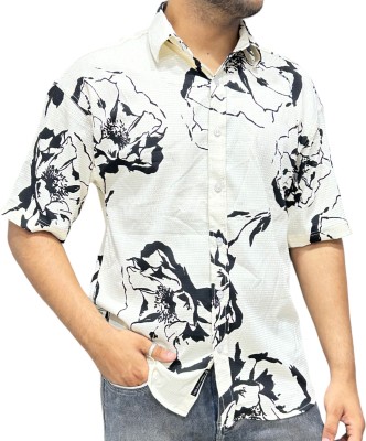 DREAMS EMPIRE Men Printed Casual Blue Shirt