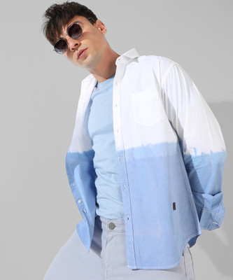 CAMPUS SUTRA Men Solid Casual White Shirt