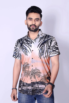 SHFASHION Men Printed Casual Multicolor Shirt