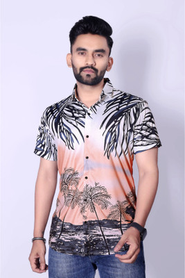 SHFASHION Men Printed Casual Multicolor Shirt
