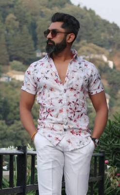 SHFASHION Men Printed Casual Multicolor Shirt
