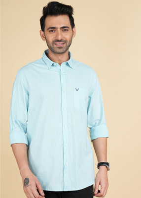 Allen Solly Men Solid Casual Green Shirt