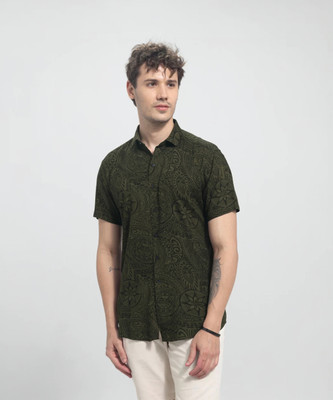 STOVESSY Men Printed Casual Multicolor Shirt