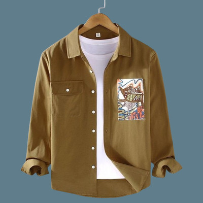 Nortex Men Self Design Casual Green Shirt