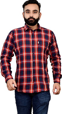 Ayansh Denix Men Solid Casual Red Shirt